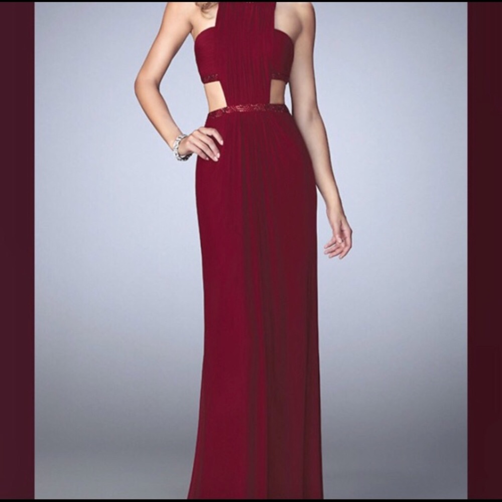 La Femme Red Formal Dress